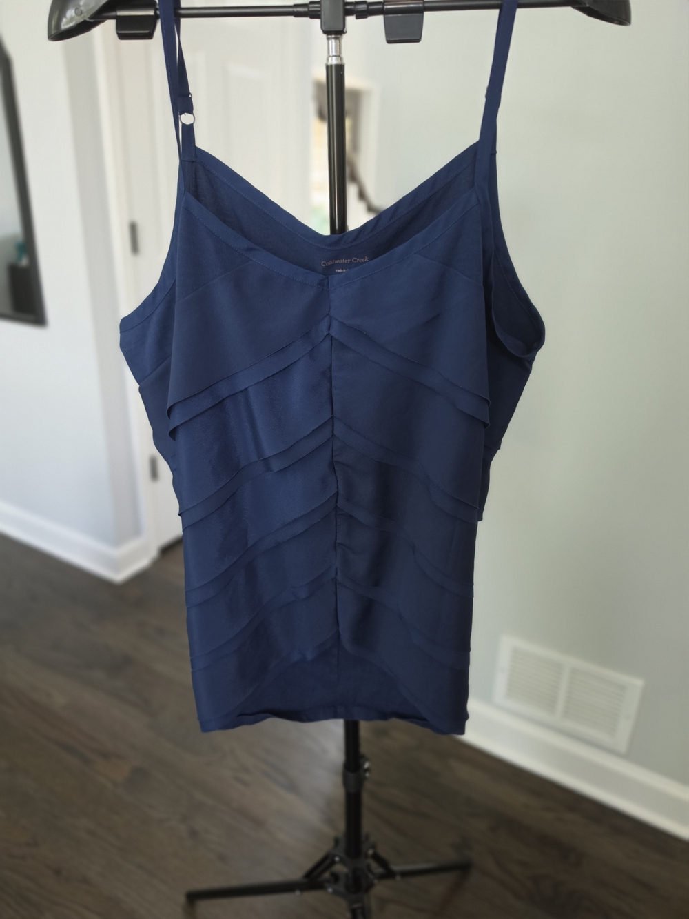 Coldwater Creek Navy Tiered Camisole